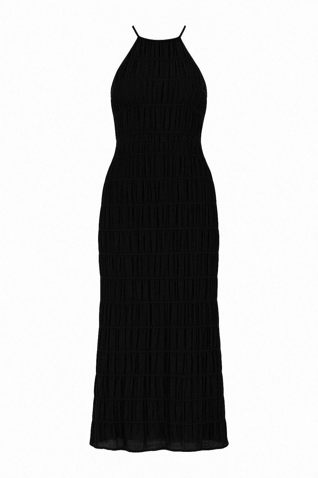 Halter Neck Raffung Kleid Für Damen