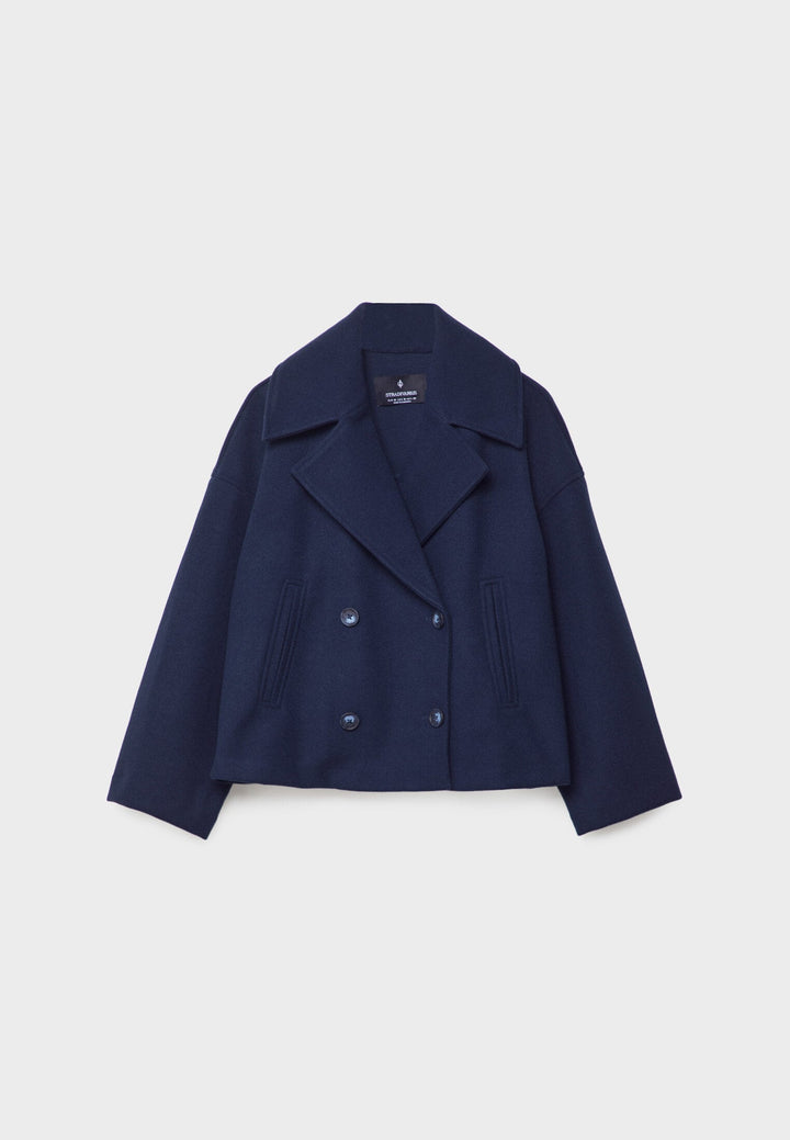 Megan | Elegante kurze Zweireiherjacke aus hochwertiger Wollmischung