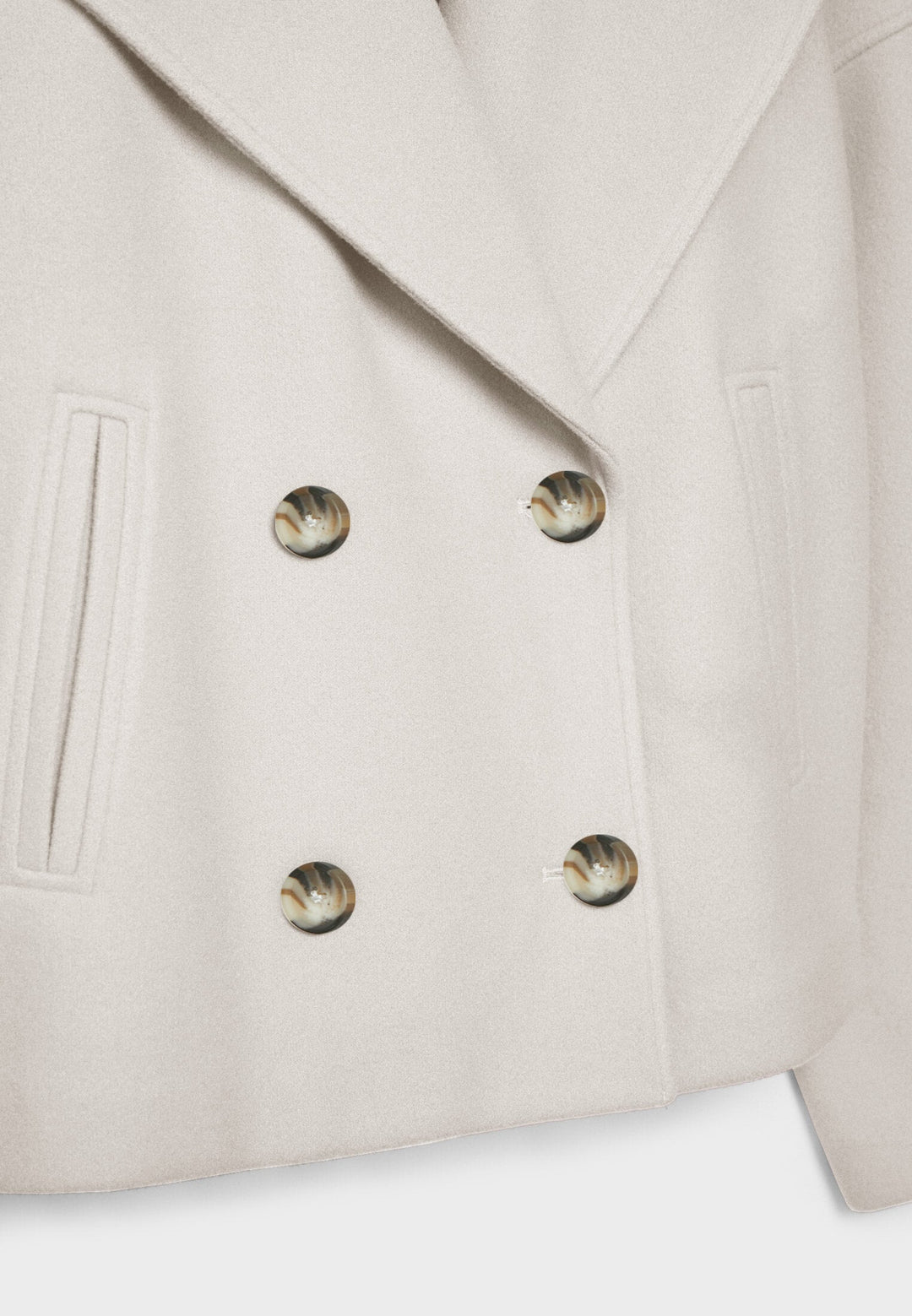 Megan | Elegante kurze Zweireiherjacke aus hochwertiger Wollmischung