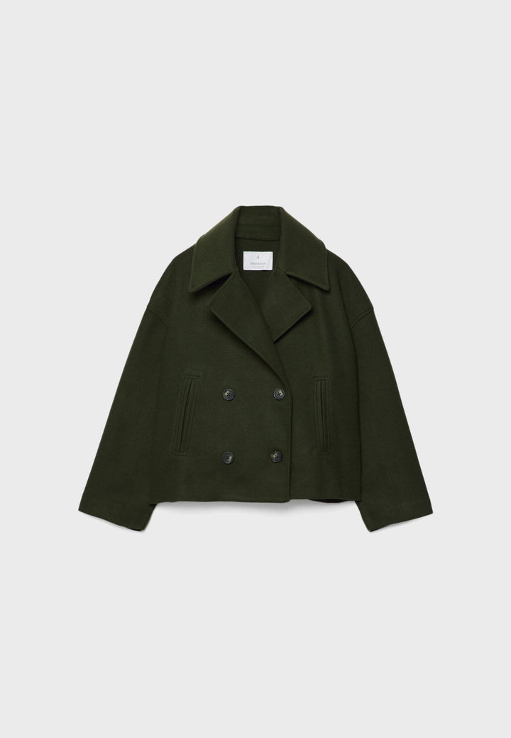 Megan | Elegante kurze Zweireiherjacke aus hochwertiger Wollmischung