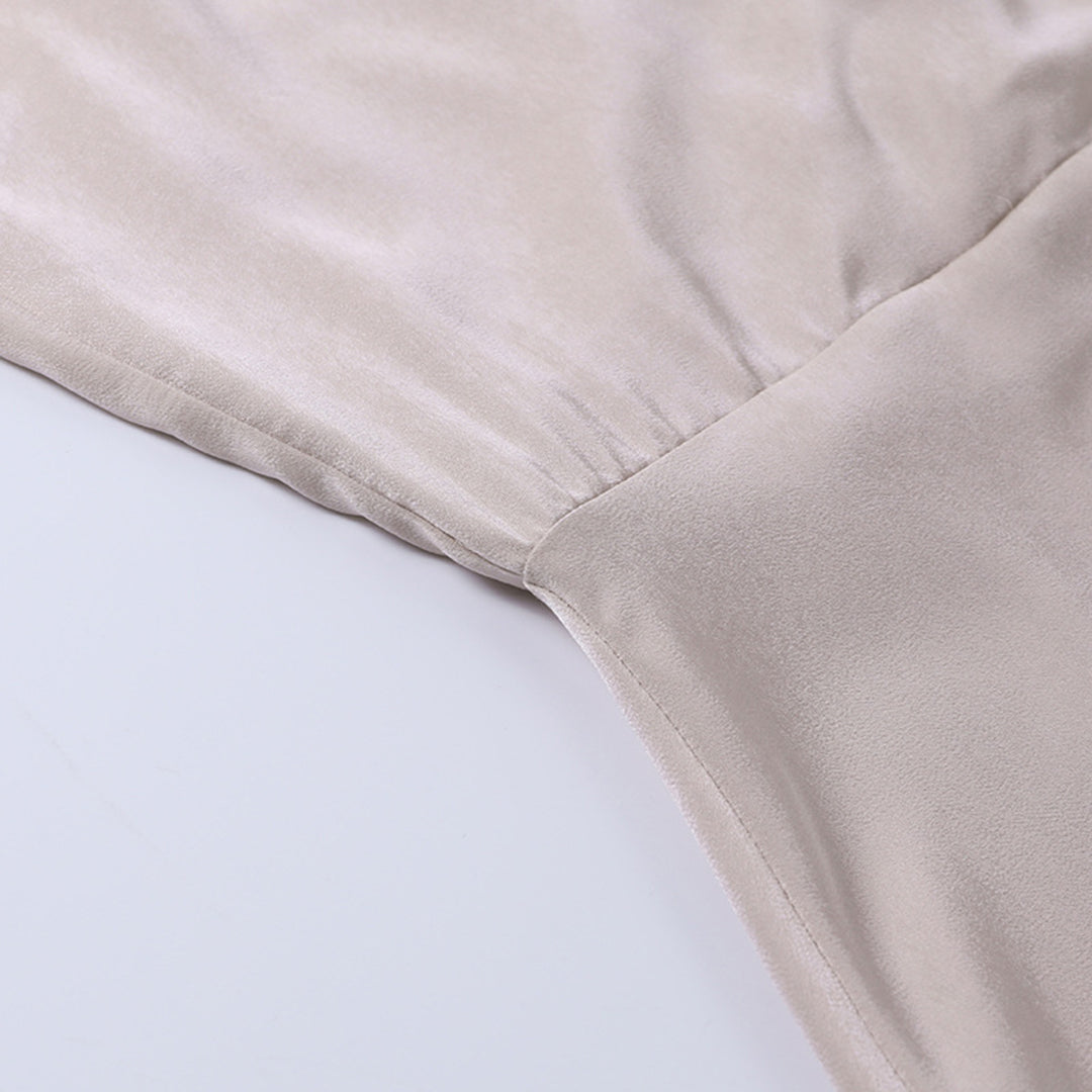 Ärmelloses Maxikleid für Damen mit tiefem V-Ausschnitt und vorderem Schlitz – Elegantes Abendkleid