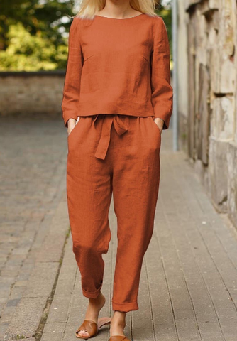 Damen Kurzarm Outfit Set