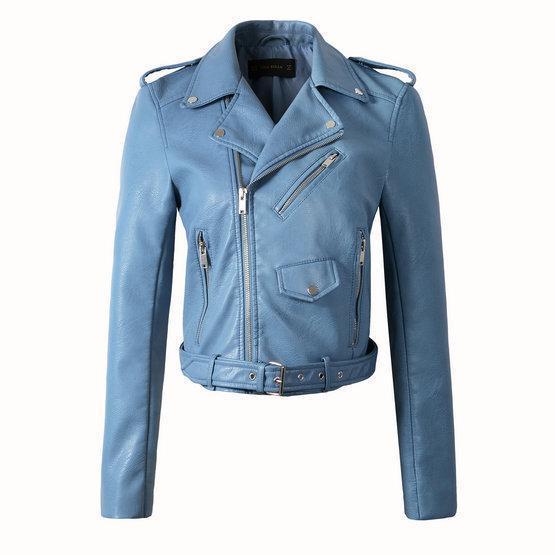 Damen Bikerjacke mit Reißverschluss – Stylische Jacke für Vielseitige Outfits 1
