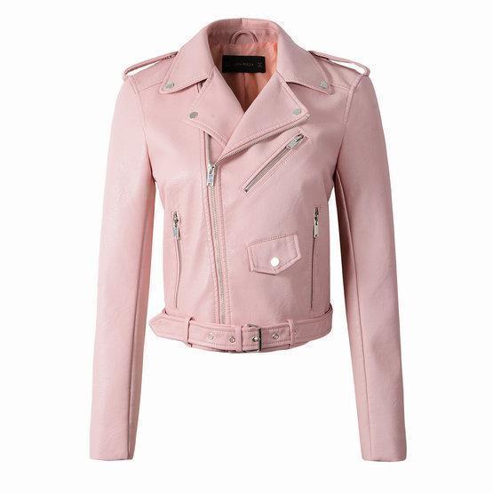 Damen Bikerjacke mit Reißverschluss – Stylische Jacke für Vielseitige Outfits 2