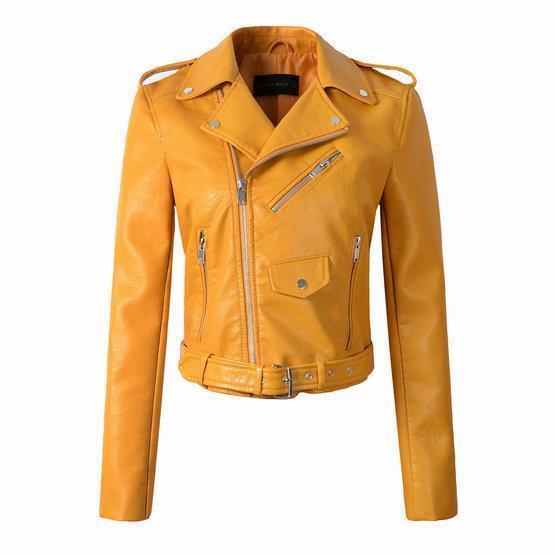 Damen Bikerjacke mit Reißverschluss – Stylische Jacke für Vielseitige Outfits 4