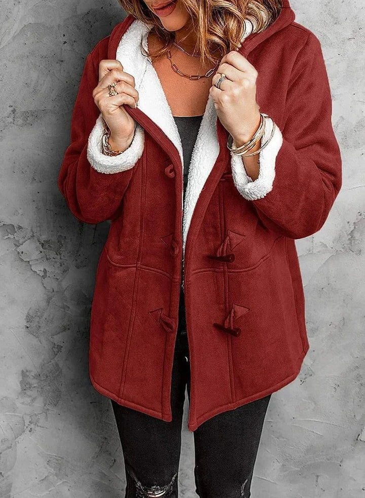 Damen Fleece Jacke mit Kapuze – Stilvolle Wärme für den Winter 2