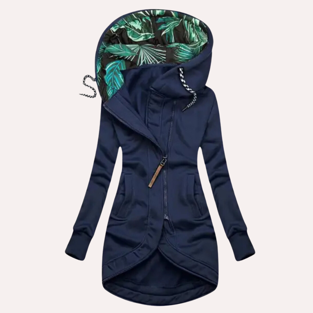 Damen Fleece Jacke mit Kapuze – Stilvoller Komfort für jede Gelegenheit 0