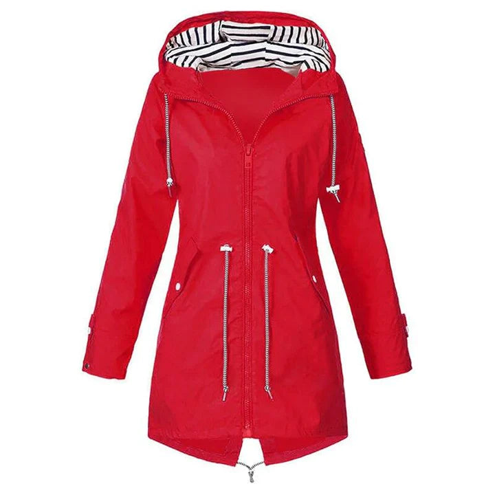 Damen Kapuze Winddichte Regenjacke – Sportlicher Look für jede Witterung 1