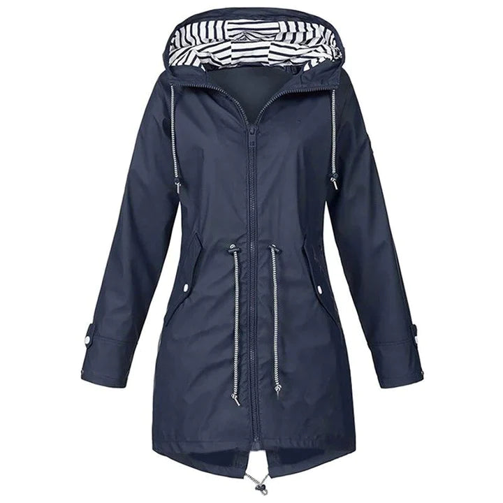 Damen Kapuze Winddichte Regenjacke – Sportlicher Look für jede Witterung 2