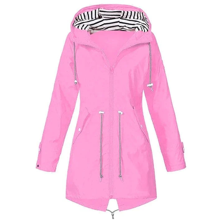 Damen Kapuze Winddichte Regenjacke – Sportlicher Look für jede Witterung 4