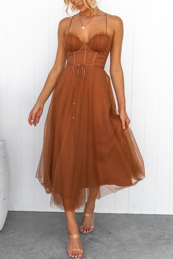 Damen Korsett-Midikleid: Eleganz für besondere Anlässe 0