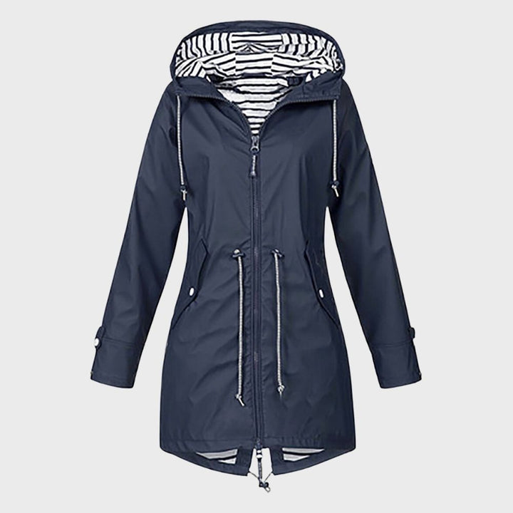 Damen Lange Regenjacke mit Kapuze – Stilvoll und Funktional bei jedem Wetter 5