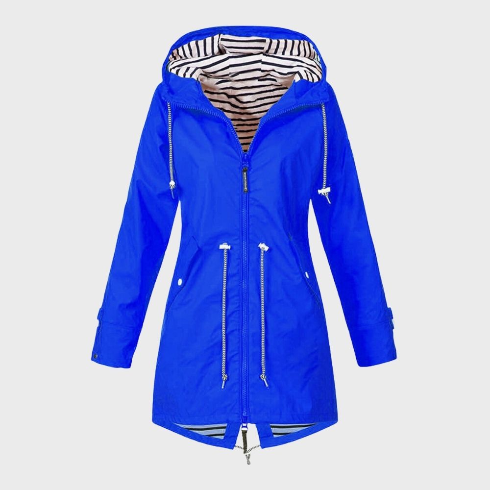 Damen Lange Regenjacke mit Kapuze – Stilvoll und Funktional bei jedem Wetter 7