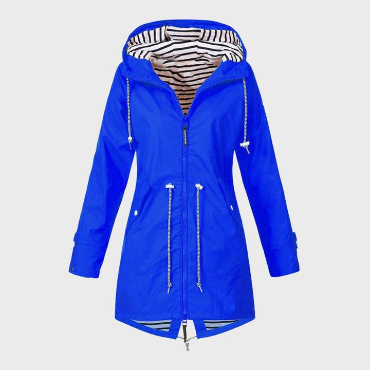 Damen Lange Regenjacke mit Kapuze – Stilvoll und Funktional bei jedem Wetter 7