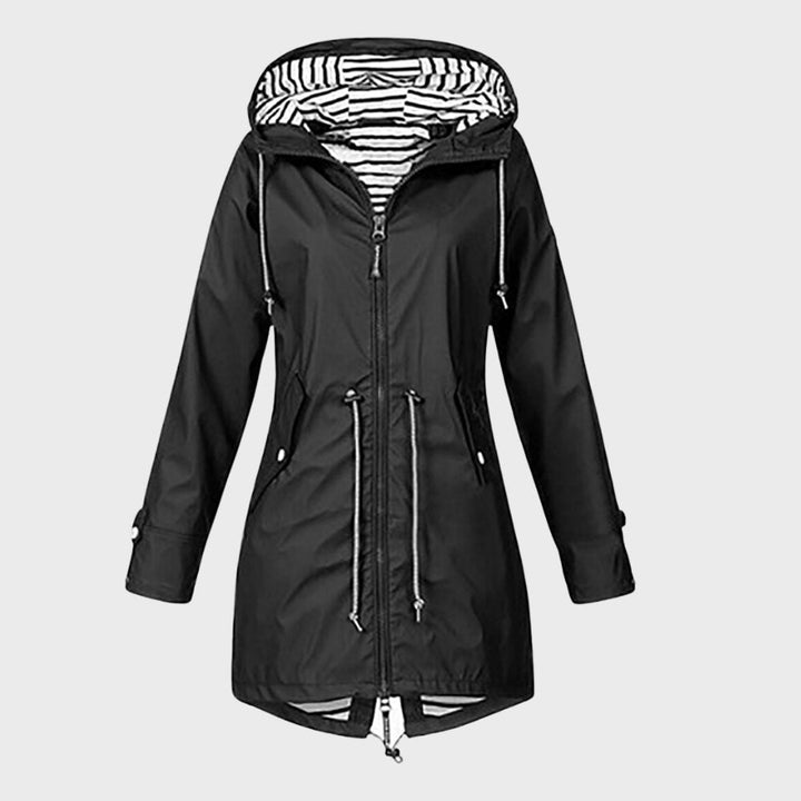 Damen Lange Regenjacke mit Kapuze – Stilvoll und Funktional bei jedem Wetter 8