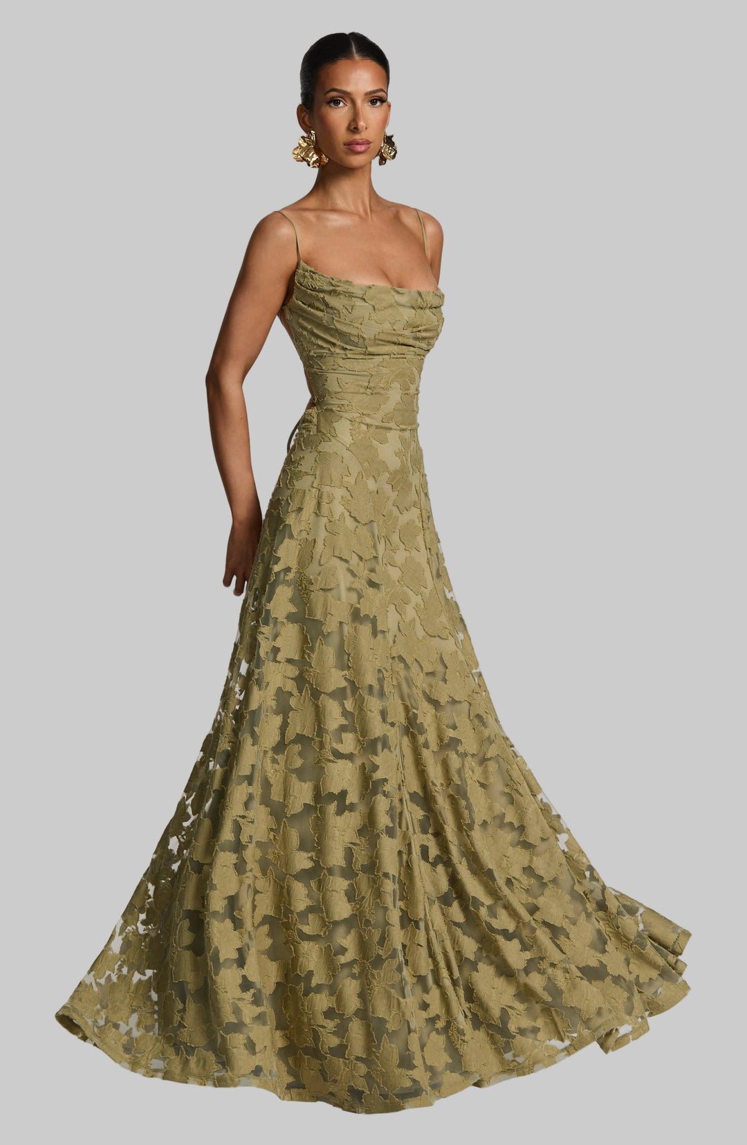 Damen Maxikleid mit Blumenmuster: Feminin und Elegant für Festliche Anlässe 0