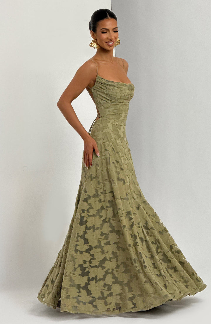 Damen Maxikleid mit Blumenmuster: Feminin und Elegant für Festliche Anlässe 3