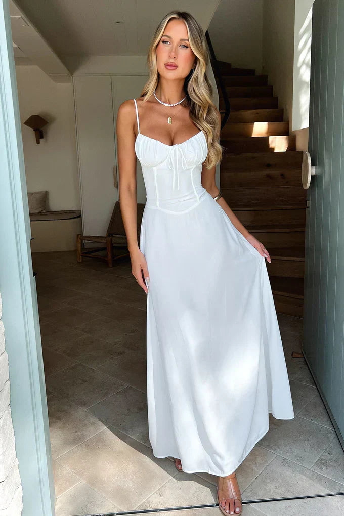 Damen Maxikleid mit Spaghettiträgern: Bequem und Feminin für Hochzeiten 6