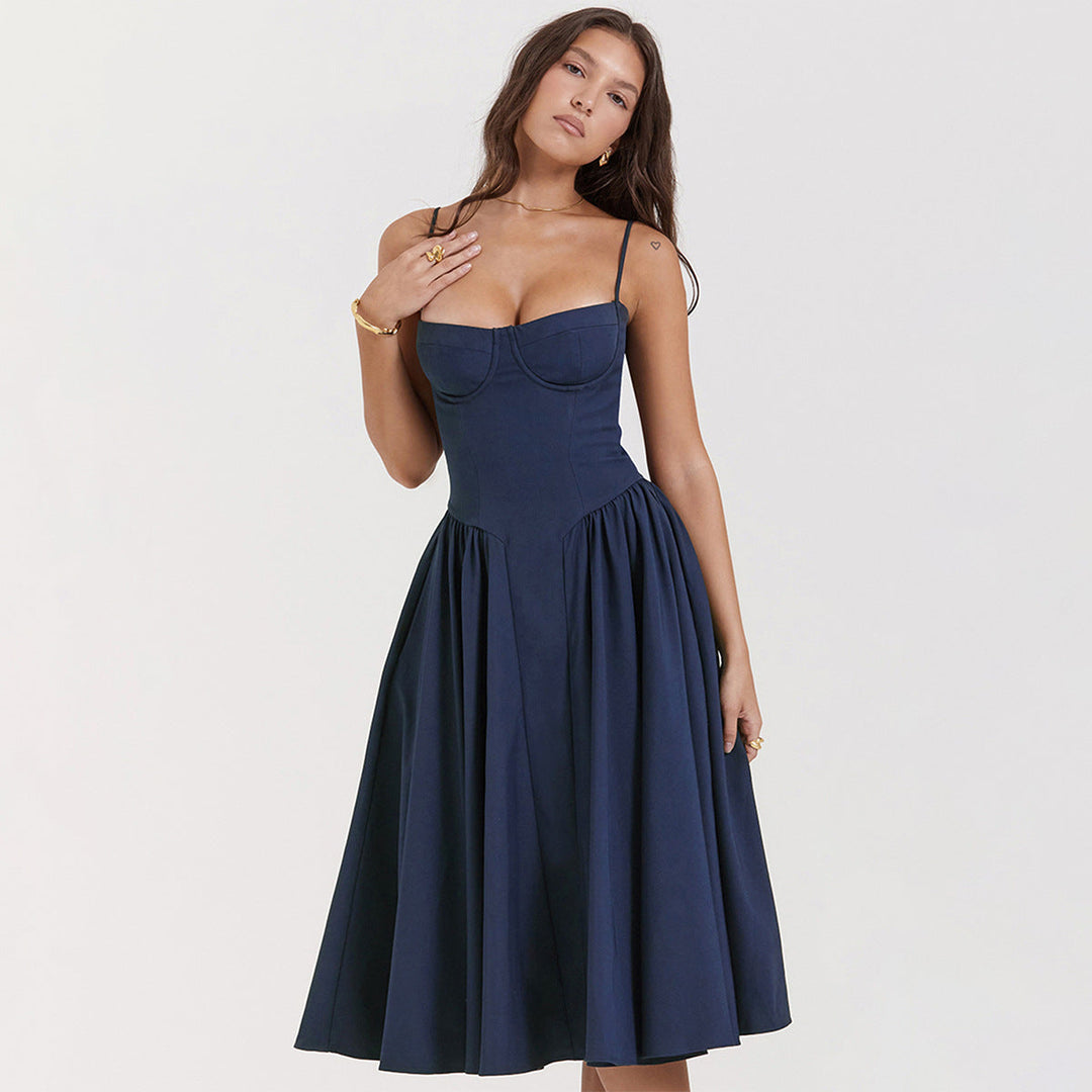 Damen Midikleid mit Herzausschnitt: Elegante Passform für Hochzeiten 7