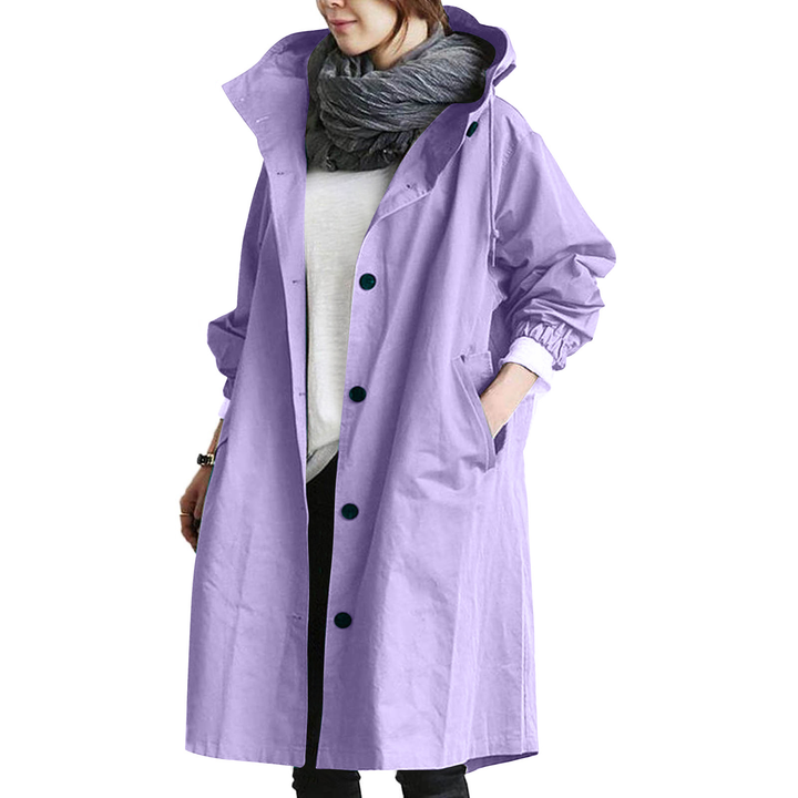 Damen Regenjacke Wasserdicht Mit Knopfverschluss – Stilvolle Regenjacke Für Jeden Anlass 2