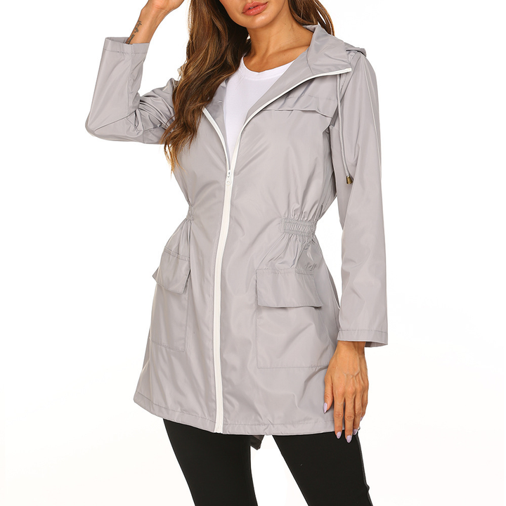 Damen Regenjacke mit Kapuze – Stilvoller Schutz vor Regen und Wind 3