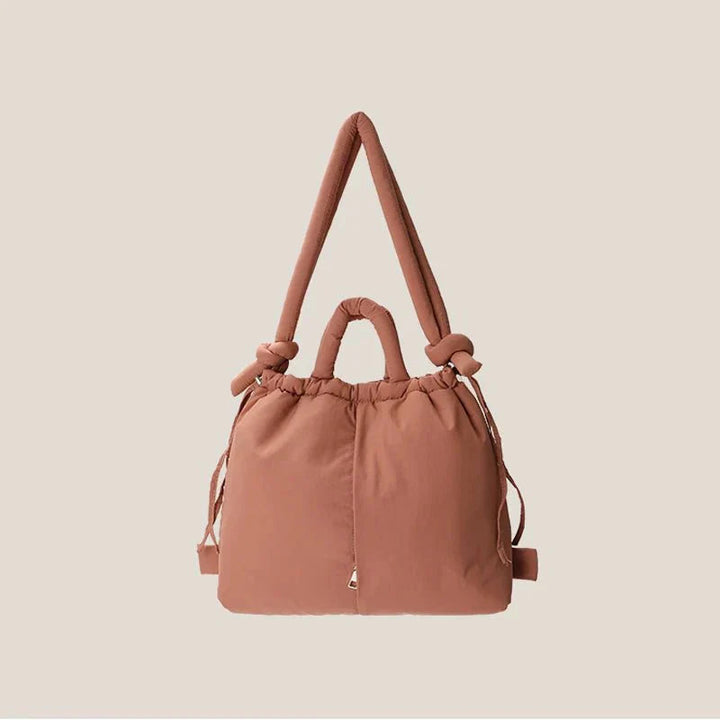 Damen Schultertasche Kunstleder Elegantes Steppmuster Geräumig