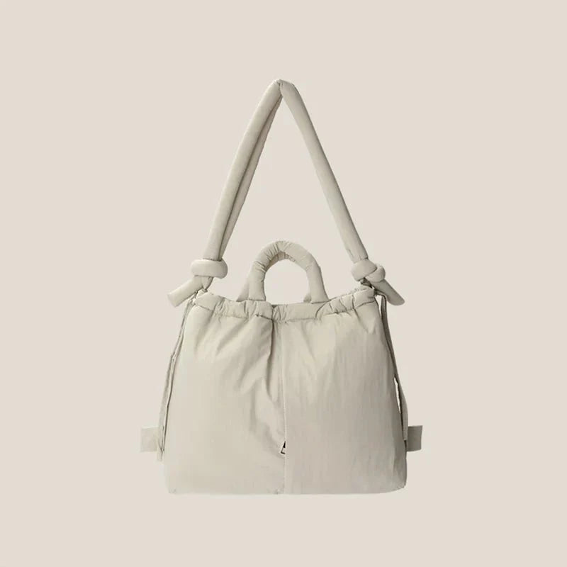 Damen Schultertasche Kunstleder Elegantes Steppmuster Geräumig