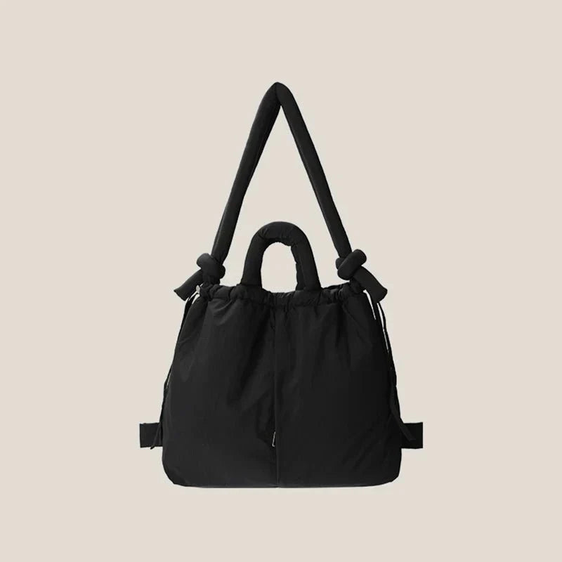 Damen Schultertasche Kunstleder Elegantes Steppmuster Geräumig