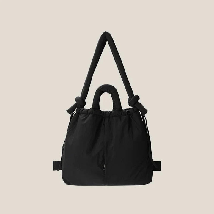 Damen Schultertasche Kunstleder Elegantes Steppmuster Geräumig