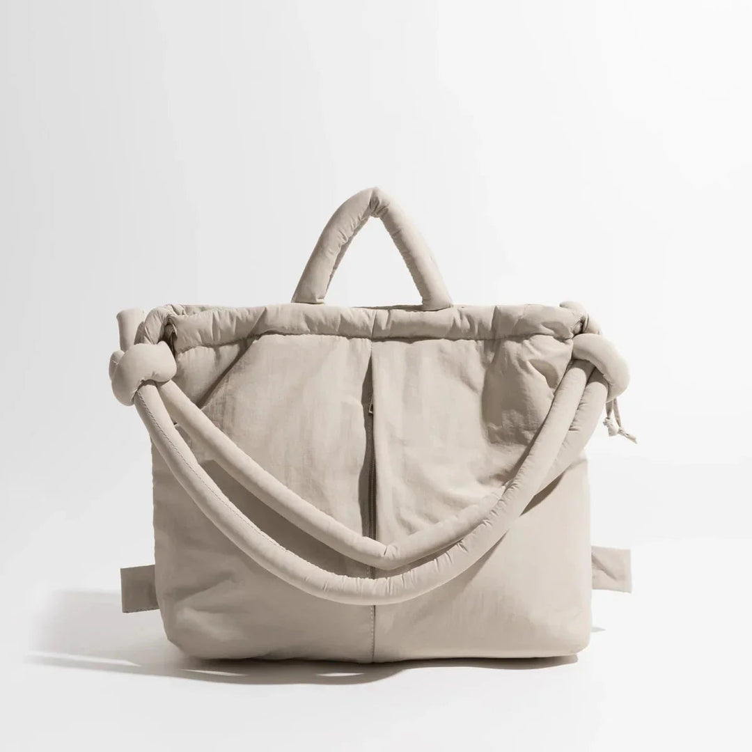 Damen Schultertasche Kunstleder Elegantes Steppmuster Geräumig