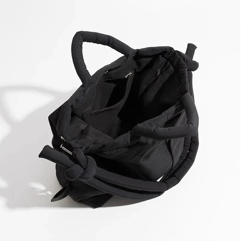 Damen Schultertasche Kunstleder Elegantes Steppmuster Geräumig