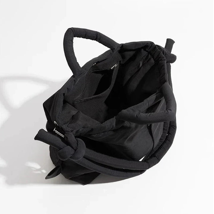 Damen Schultertasche Kunstleder Elegantes Steppmuster Geräumig