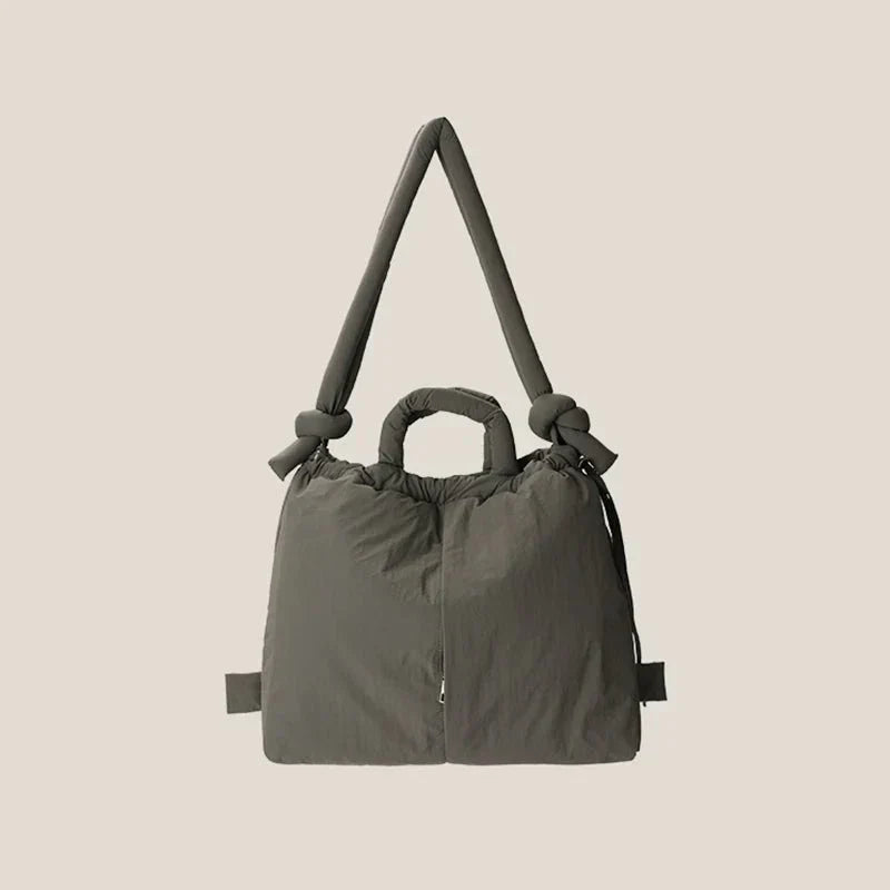 Damen Schultertasche Kunstleder Elegantes Steppmuster Geräumig