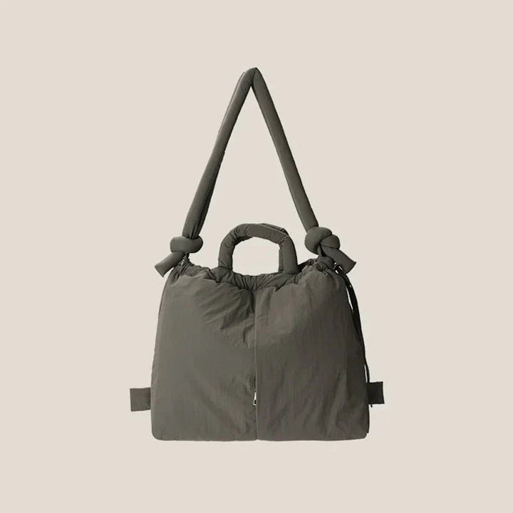 Damen Schultertasche Kunstleder Elegantes Steppmuster Geräumig