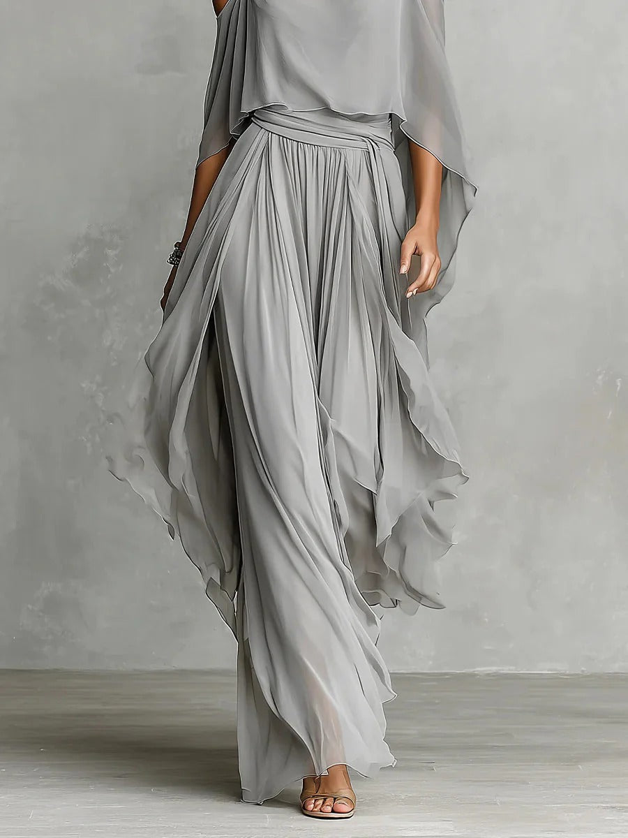 Damen Set: Elegantes Trägerloses Outfit für Sommerliche Anlässe 2