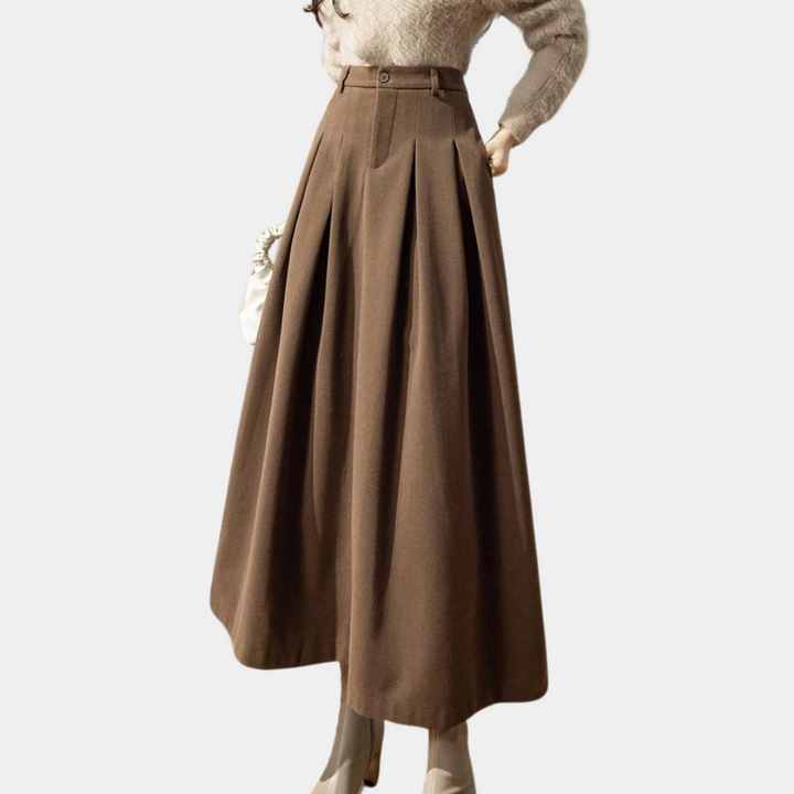 Damen Tüllrock A-Linie Hochwertiger Stoff Eleganter Maxi Rock