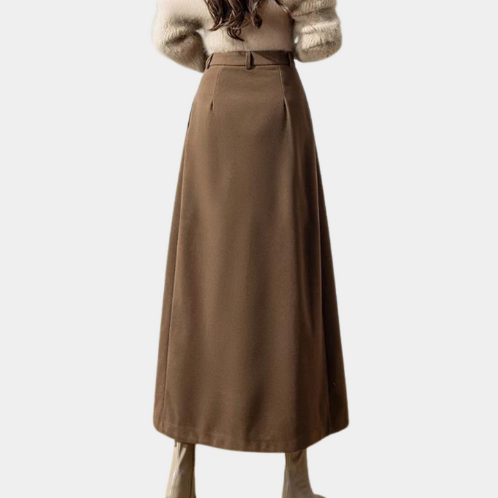 Damen Tüllrock A-Linie Hochwertiger Stoff Eleganter Maxi Rock