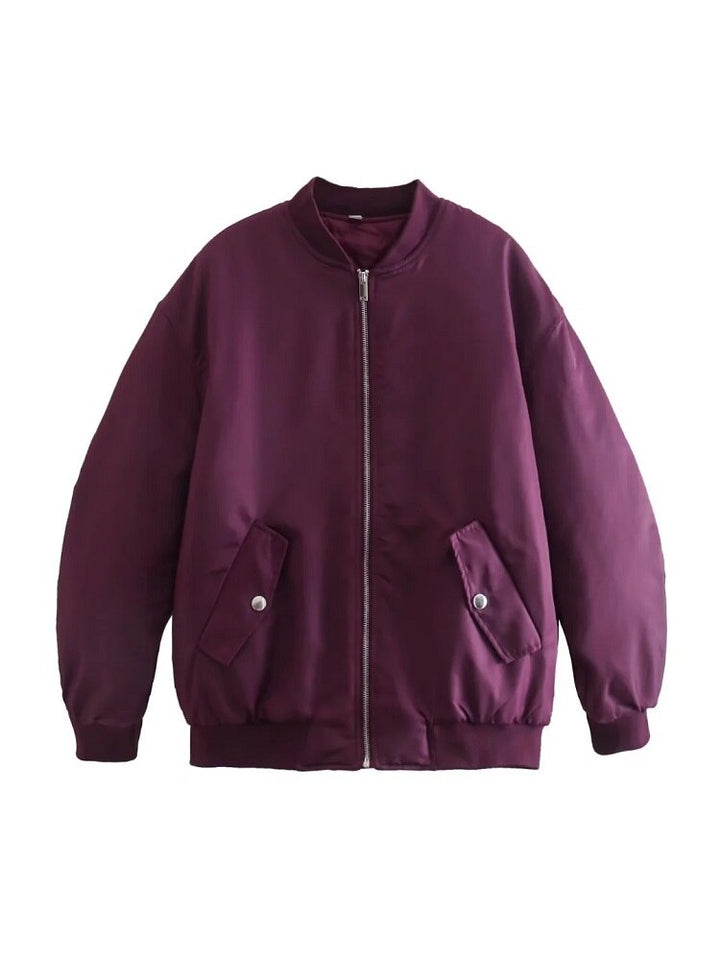 Damen Übergroße Bomberjacke – Stilvoll, Warm und Trendy für Herbst und Winter 1