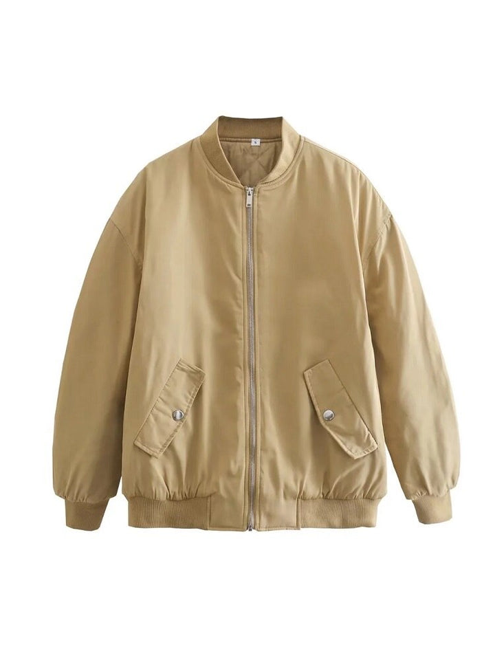 Damen Übergroße Bomberjacke – Stilvoll, Warm und Trendy für Herbst und Winter 2