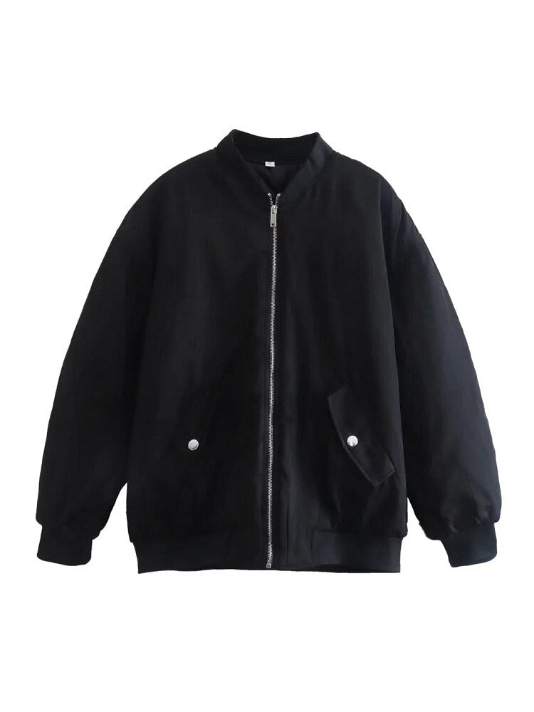 Damen Übergroße Bomberjacke – Stilvoll, Warm und Trendy für Herbst und Winter 6