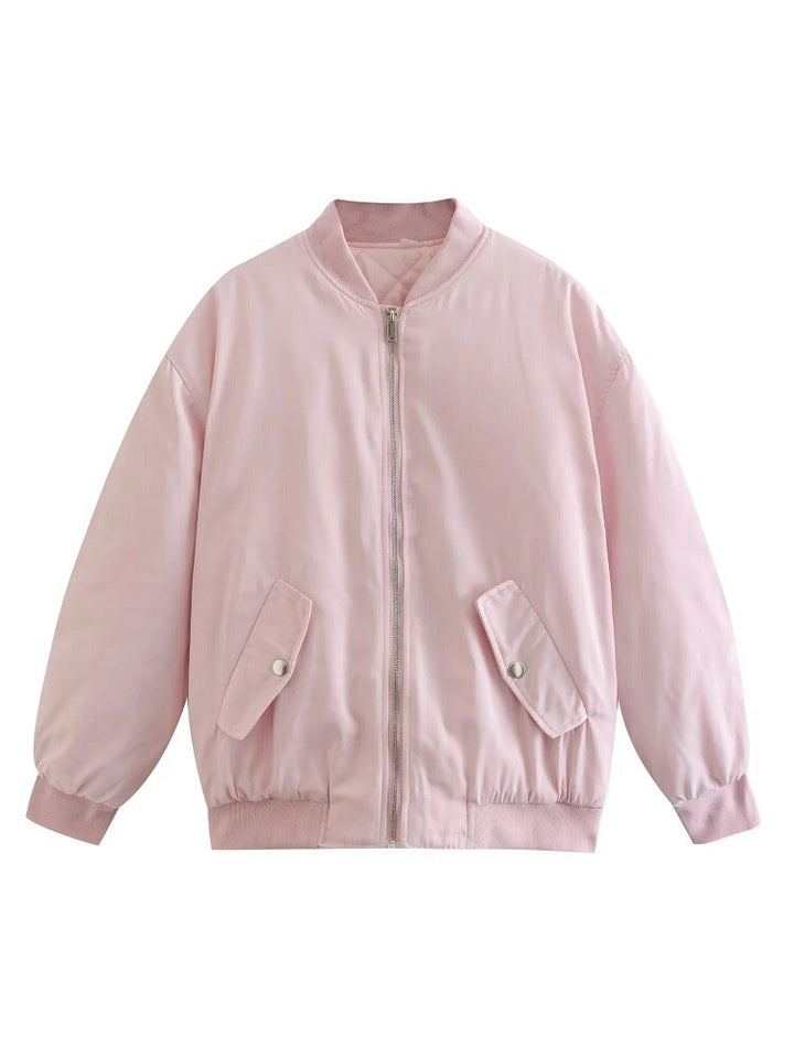 Damen Übergroße Bomberjacke – Stilvoll, Warm und Trendy für Herbst und Winter 9