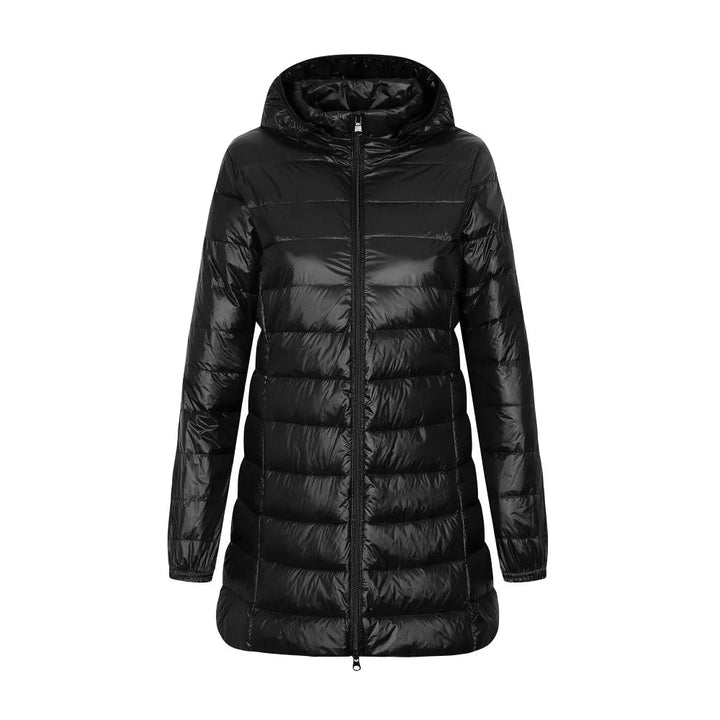 Damen Winter Daunen Jacke mit Kapuze – Stilvoll und Funktional für die kalte Jahreszeit 0