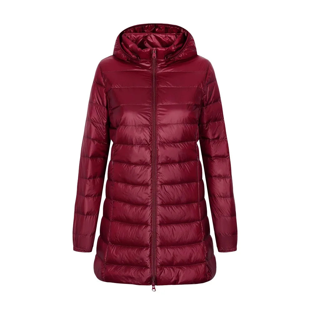 Damen Winter Daunen Jacke mit Kapuze – Stilvoll und Funktional für die kalte Jahreszeit 1