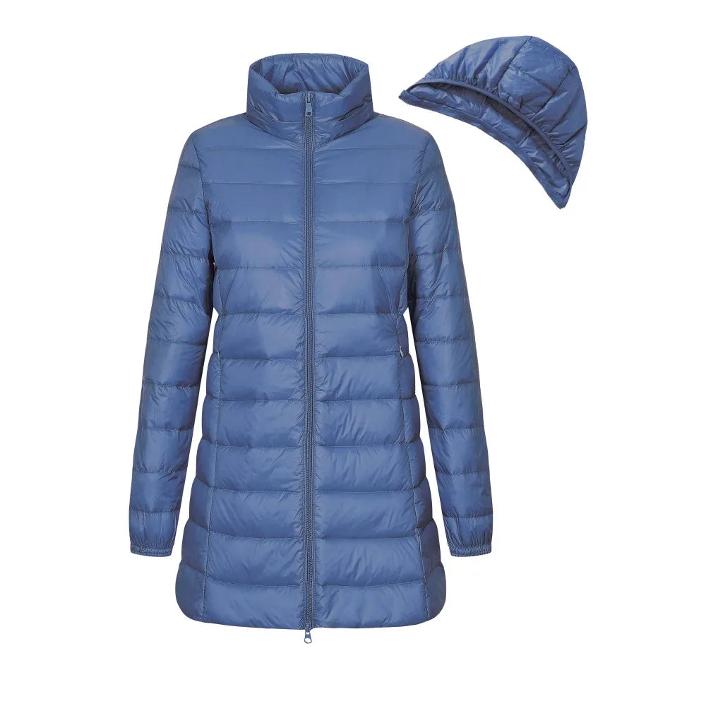 Damen Winter Daunen Jacke mit Kapuze – Stilvoll und Funktional für die kalte Jahreszeit 2