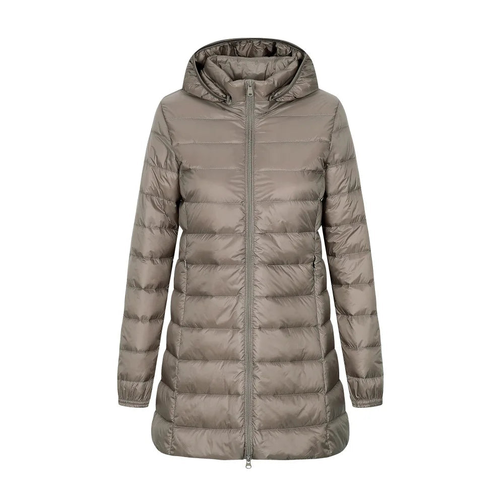 Damen Winter Daunen Jacke mit Kapuze – Stilvoll und Funktional für die kalte Jahreszeit 3