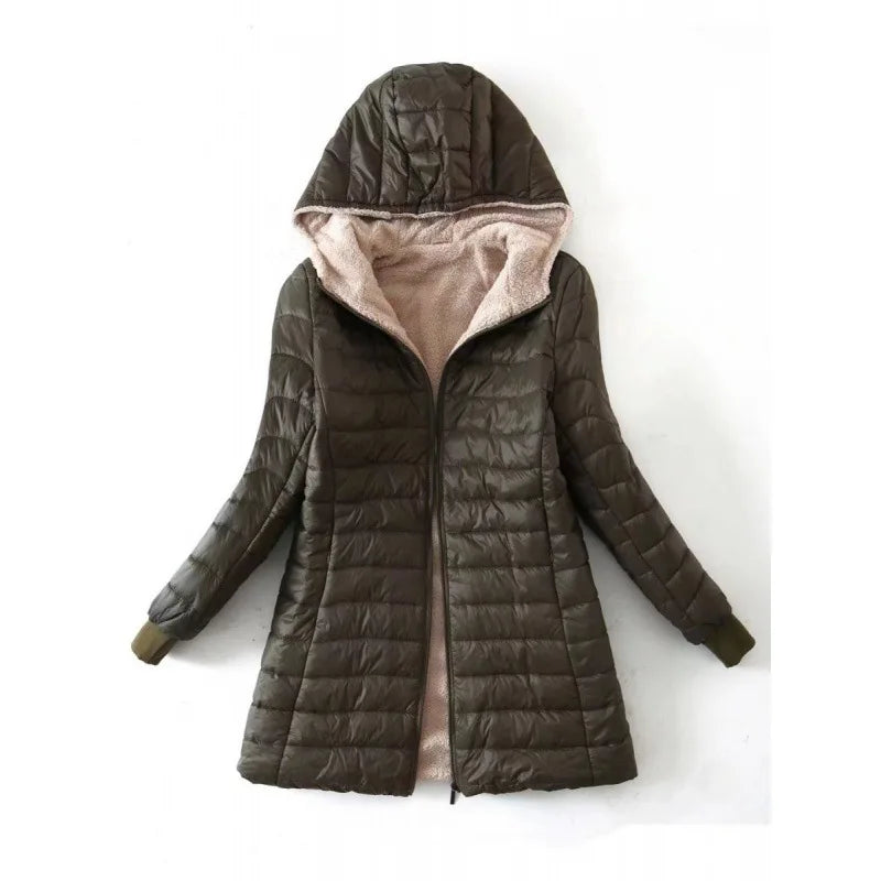 Damen Winter Fleece Jacke mit Kapuze – Stilvoll und Warm für Kalte Tage 4