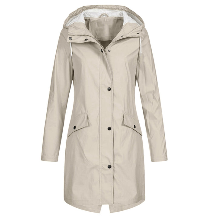 Damenjacke Winddicht - Stilvolle Regenjacke für Jedes Wetter, Atmungsaktiv, Verstellbare Kapuze, Praktische Taschen 1