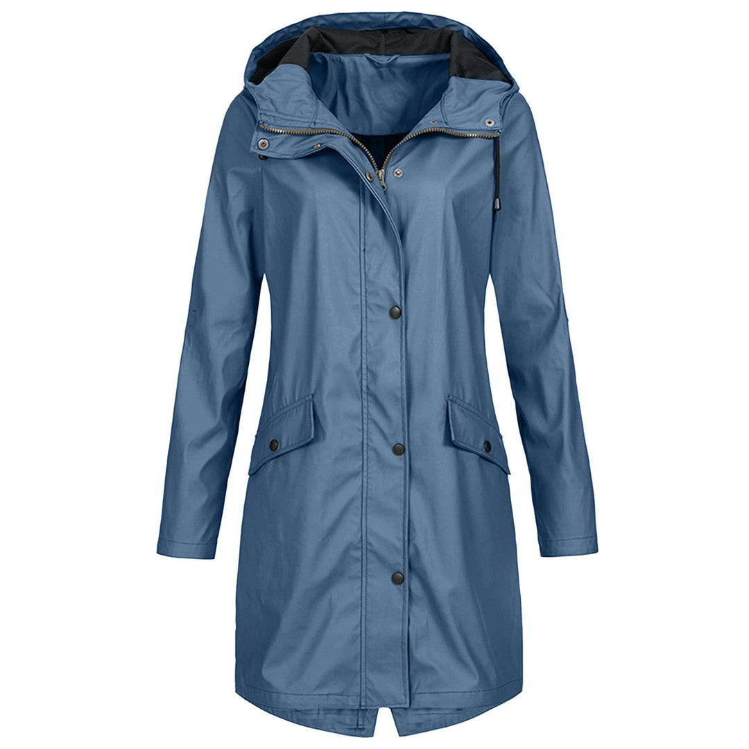 Damenjacke Winddicht - Stilvolle Regenjacke für Jedes Wetter, Atmungsaktiv, Verstellbare Kapuze, Praktische Taschen 5