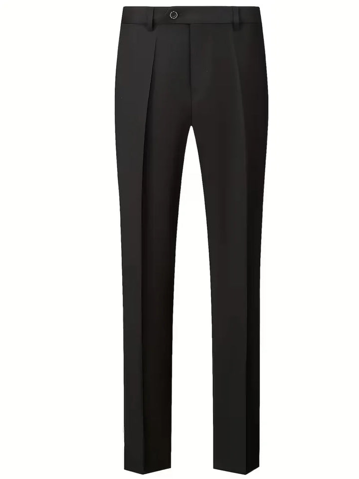 Slim-Fit-Dreiteiler für Herren – Eleganter, formeller Stil mit glänzender Oberfläche
