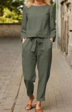 Damen Kurzarm Outfit Set